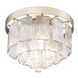 Ciara 3 Light 13 inch White Gold Flush Mount Ceiling Light